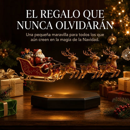 Trineo de Santa que flota, magia en tu mesa